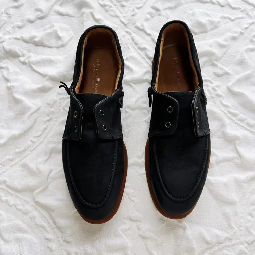 John Varvatos Thompson Yacht Laceless Boat Shoe Size 12 New